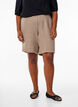 Short avec poches et taille haute, Marron, Model image number 3
