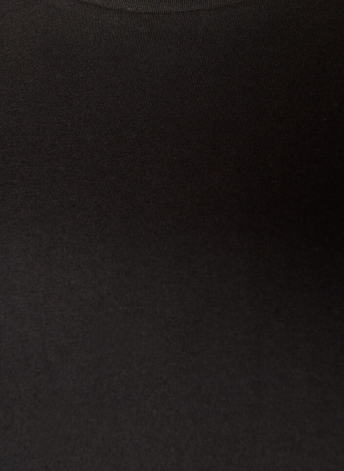 T-shirt Basic avec manches longues, Noir, Packshot image number 2