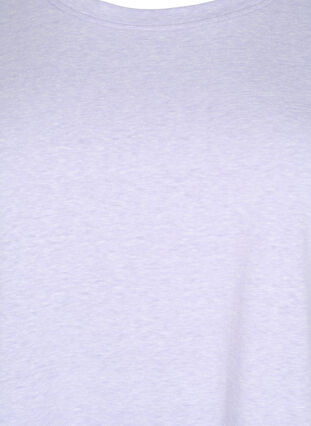 Gemêleerd t-shirt met korte mouwen, Lavender Mél, Packshot image number 2