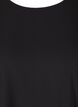 Blouse met korte mouwen en een ronde halslijn, Zwart, Packshot image number 2