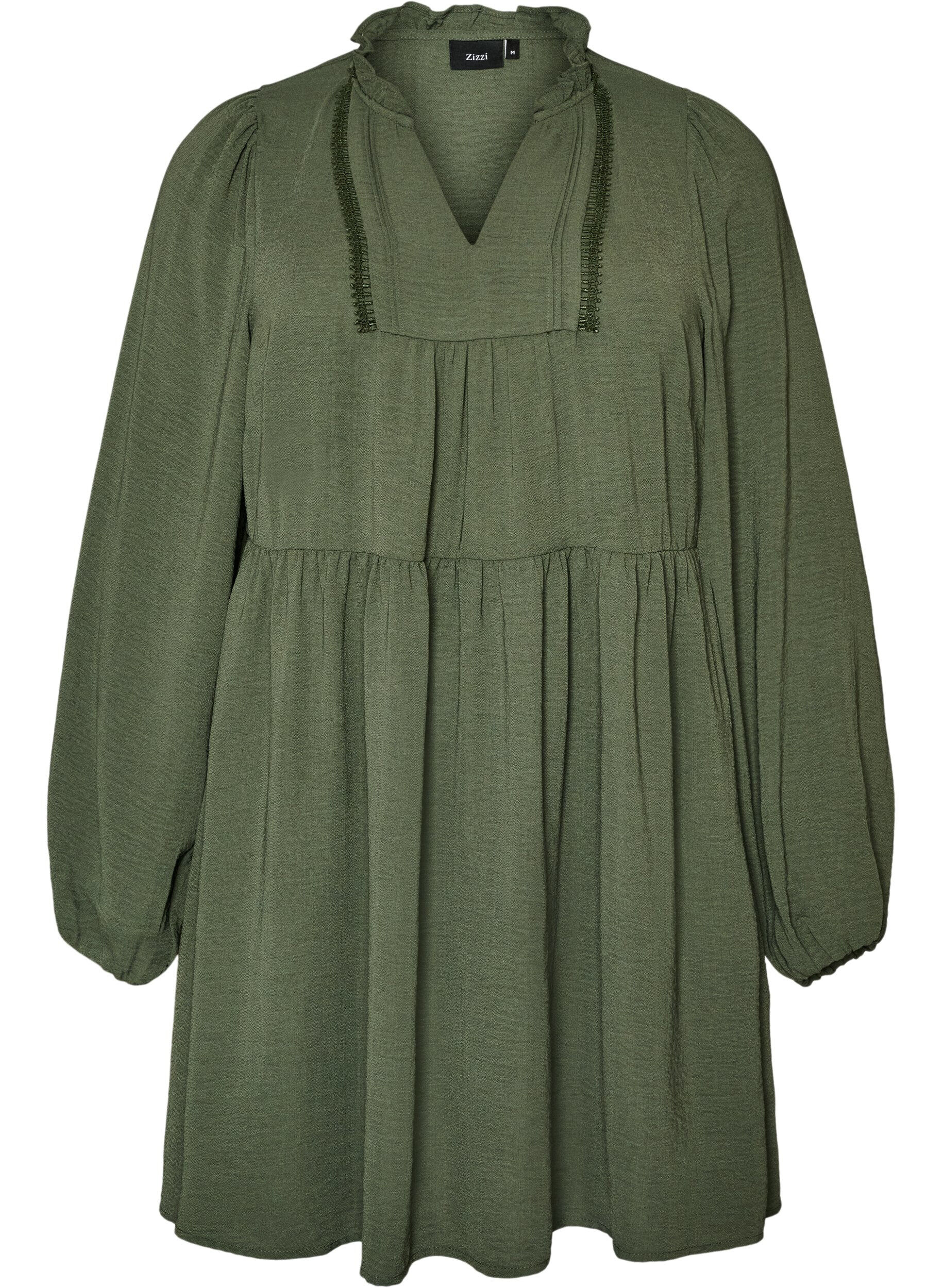 ZizziRobe coupe &eacute;vas&eacute;e avec une taille empire, Vert, Packshot image number 0