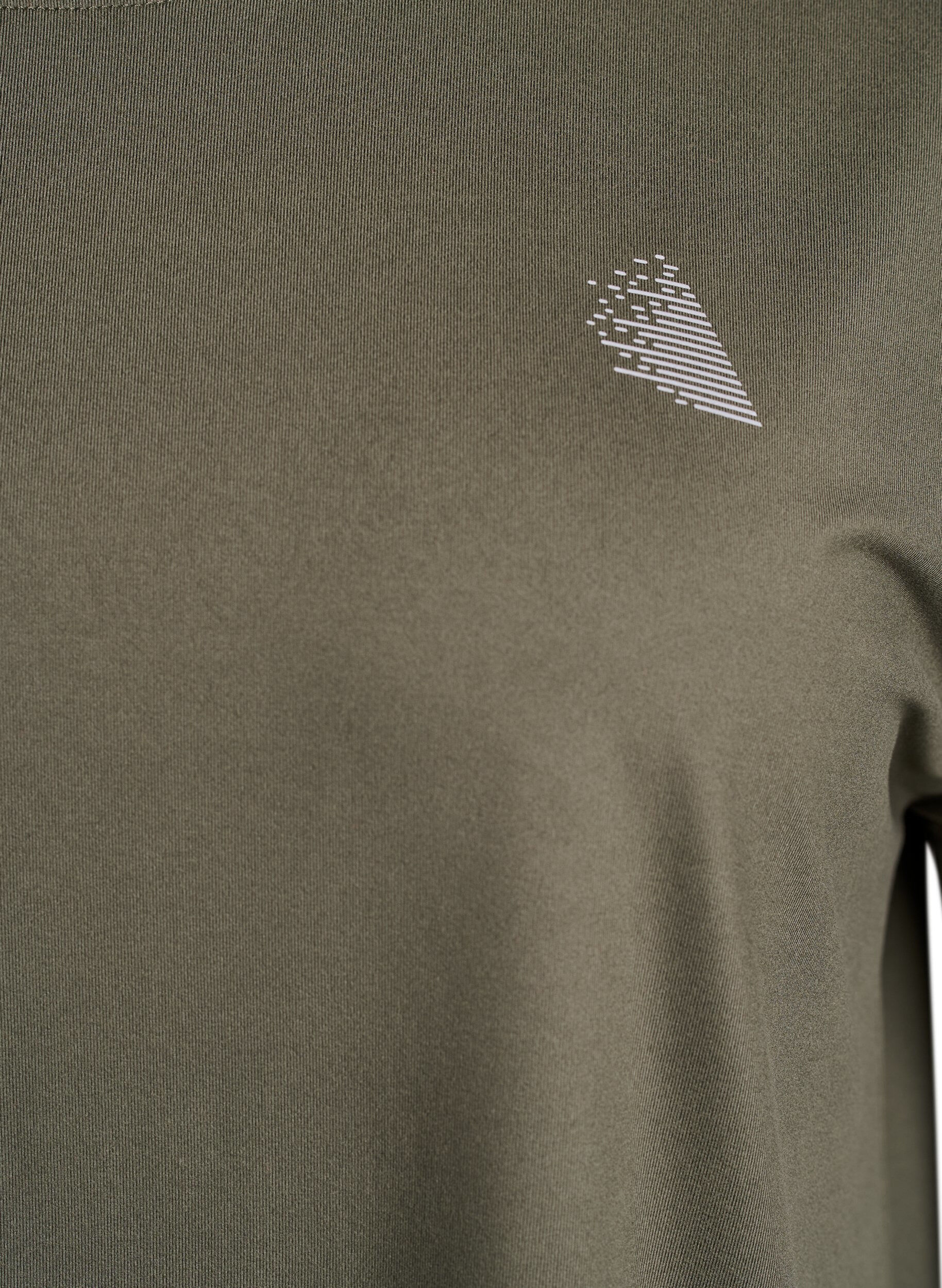 ZizziEffen gekleurd trainingsshirt, Groen, Packshot image number 2