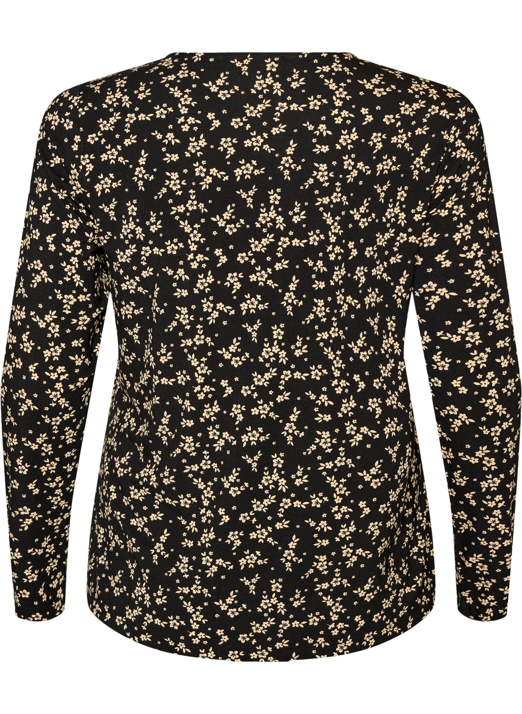 ZizziBlouse &agrave; manches longues, Noir, Packshot image number 1
