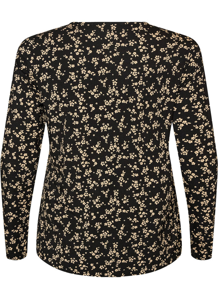 Blouse &agrave; manches longues, Noir, Packshot image number 1