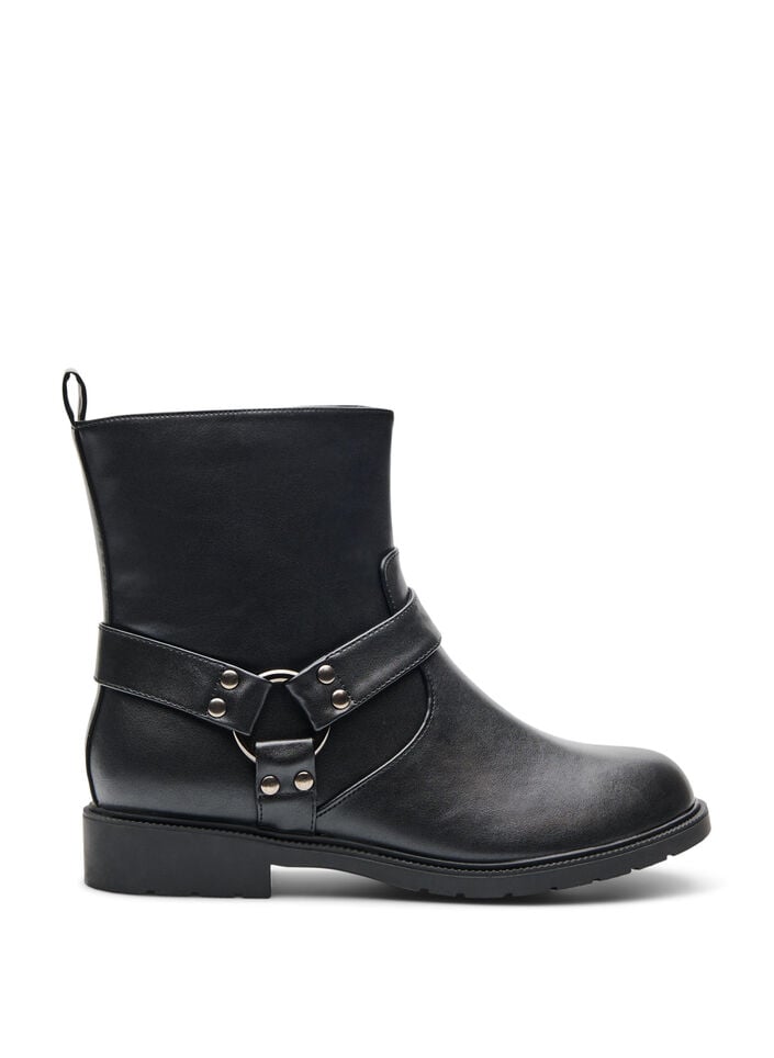 Bottine motarde, Noir, Packshot image number 0
