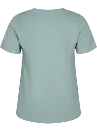 T-shirt en coton uni basique, Chinois Green, Packshot image number 1