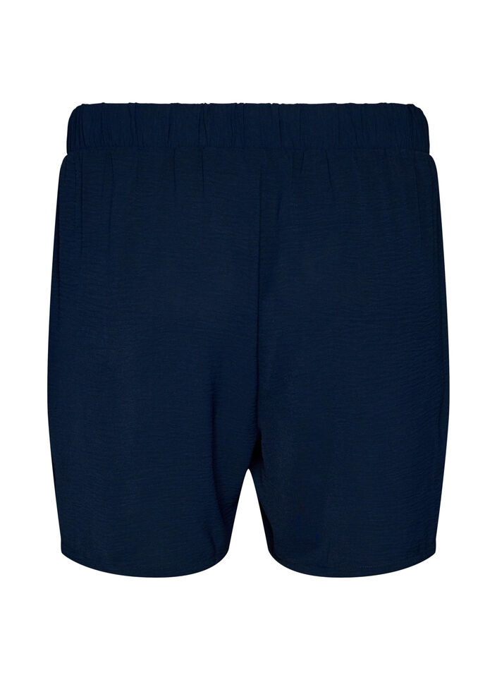 Korte broek met zakken en elastische tailleband, Blauw, Packshot image number 1