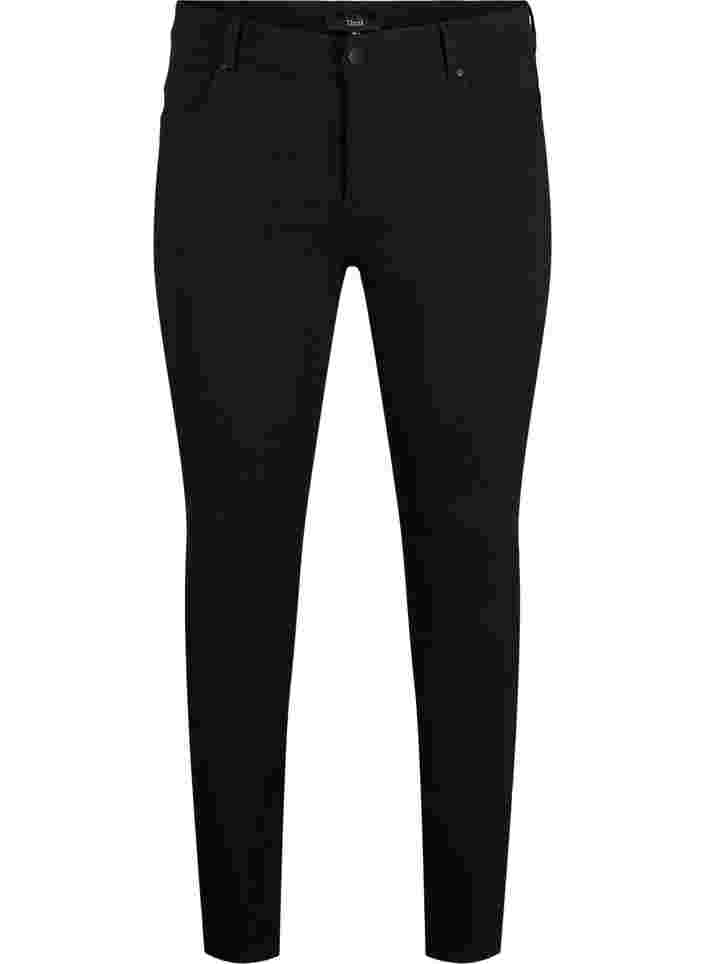 Slim fit broek met zakken, Black, Packshot image number 0