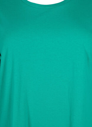 T-shirt à manches courtes en coton mélangé, Emerald Green, Packshot image number 2