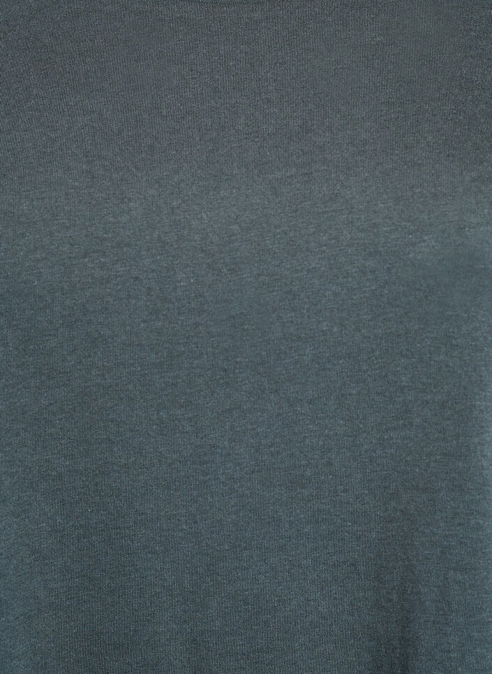 T-shirt &agrave; manches courtes en m&eacute;lange de coton, Vert fonc&eacute;, Packshot image number 2