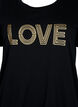 T-shirt en coton avec imprimé métallisé, Black W. Love, Packshot image number 2