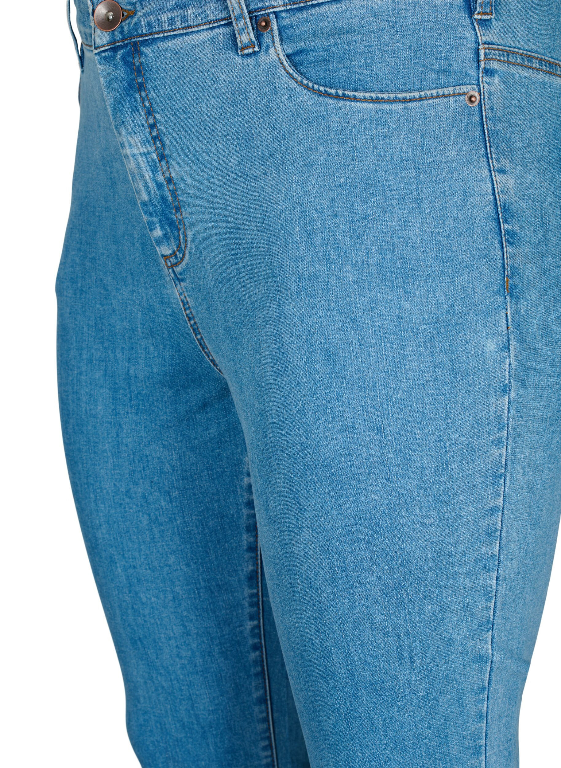 ZizziAmy jeans met een hoge taille en super slanke pasvorm, Blauw, Packshot image number 2