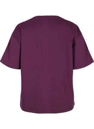 T-shirt de sport en coton, Blackberry Wine, Packshot image number 1