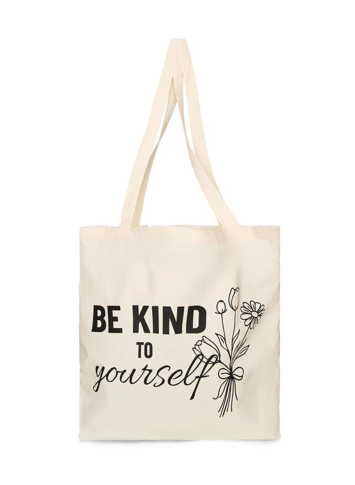 Tote bag imprim&eacute;, Noir, Packshot image number 0