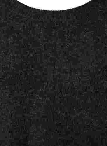 Robe en maille mélangé avec boutons, Dark Grey Melange, Packshot image number 2