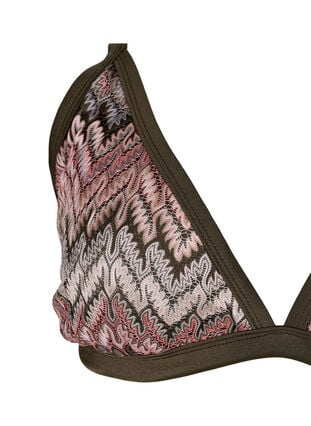 Haut de bikini triangle à motifs, Beech AOP, Packshot image number 2