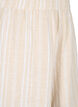 Gestreepte korte broek van linnen en viscose, Beige, Packshot image number 2