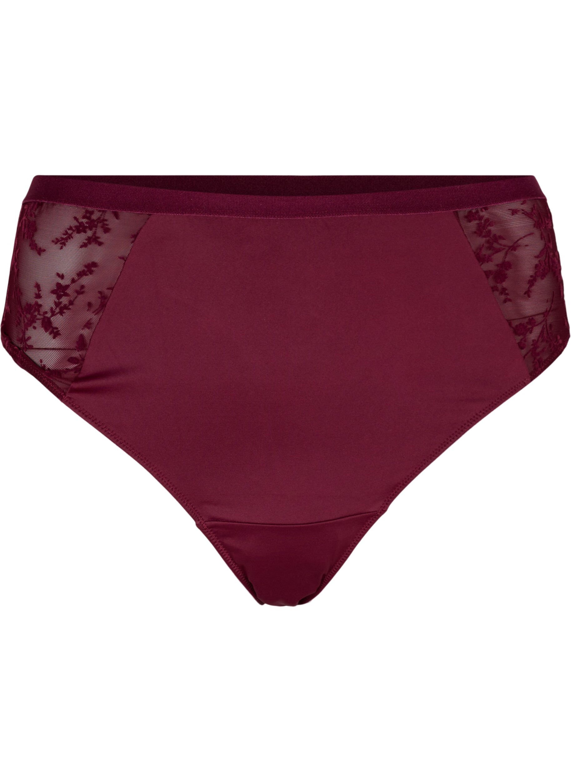 ZizziG-string met normale taille, Bordeaux Ass, Packshot image number 0