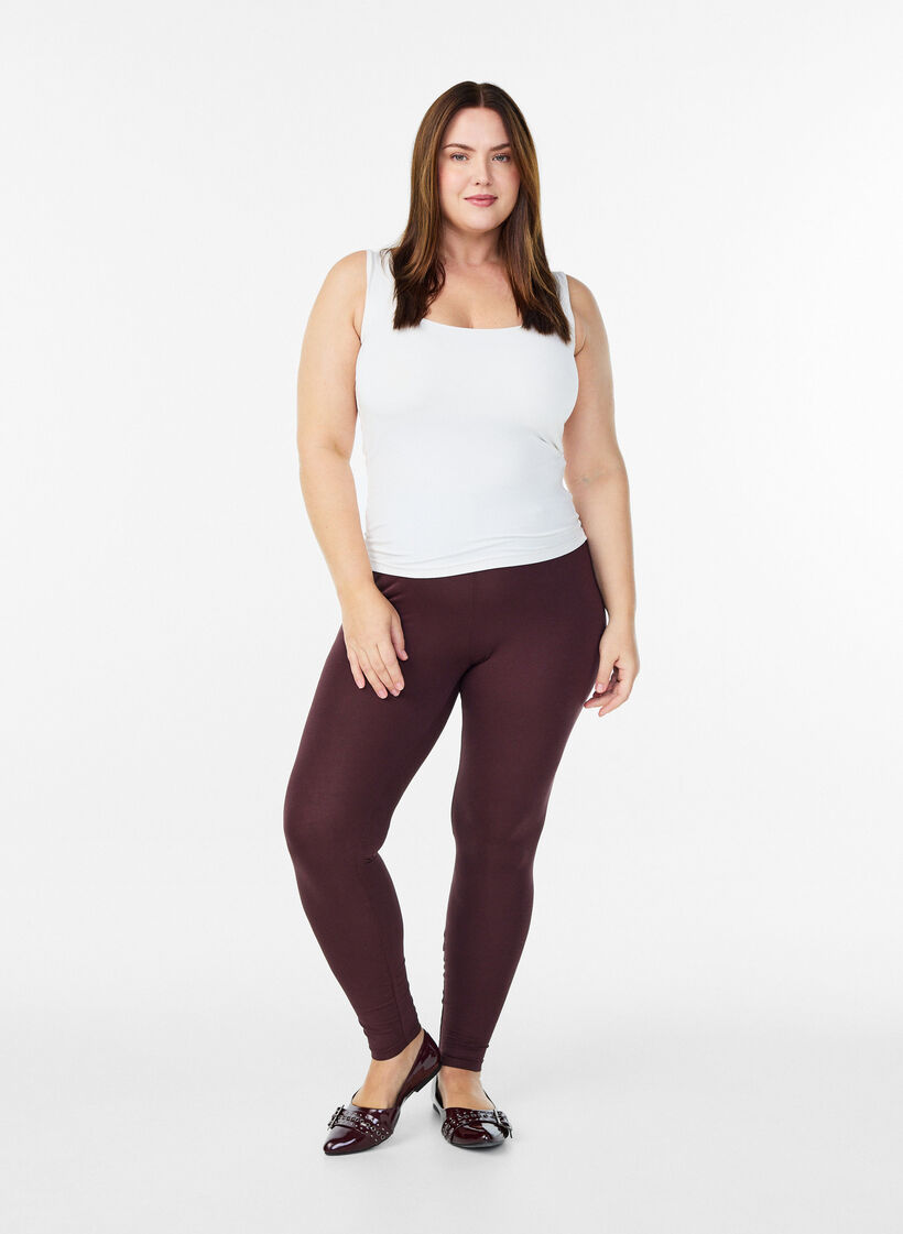 Basislegging van viscose, Donker Bordeaux, Model image number 1