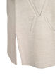 Gebreide jurk met lange mouwen en gaatjespatroon, Birch Mel., Packshot image number 3