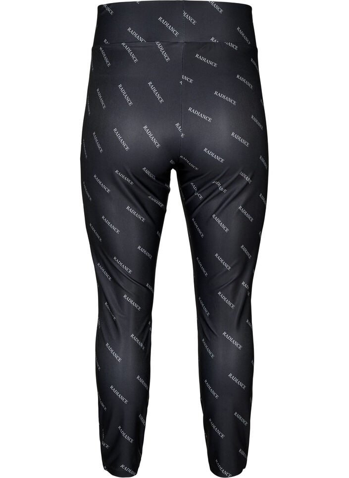 Leggings imprimés de texte, Black Radiance, Packshot image number 1