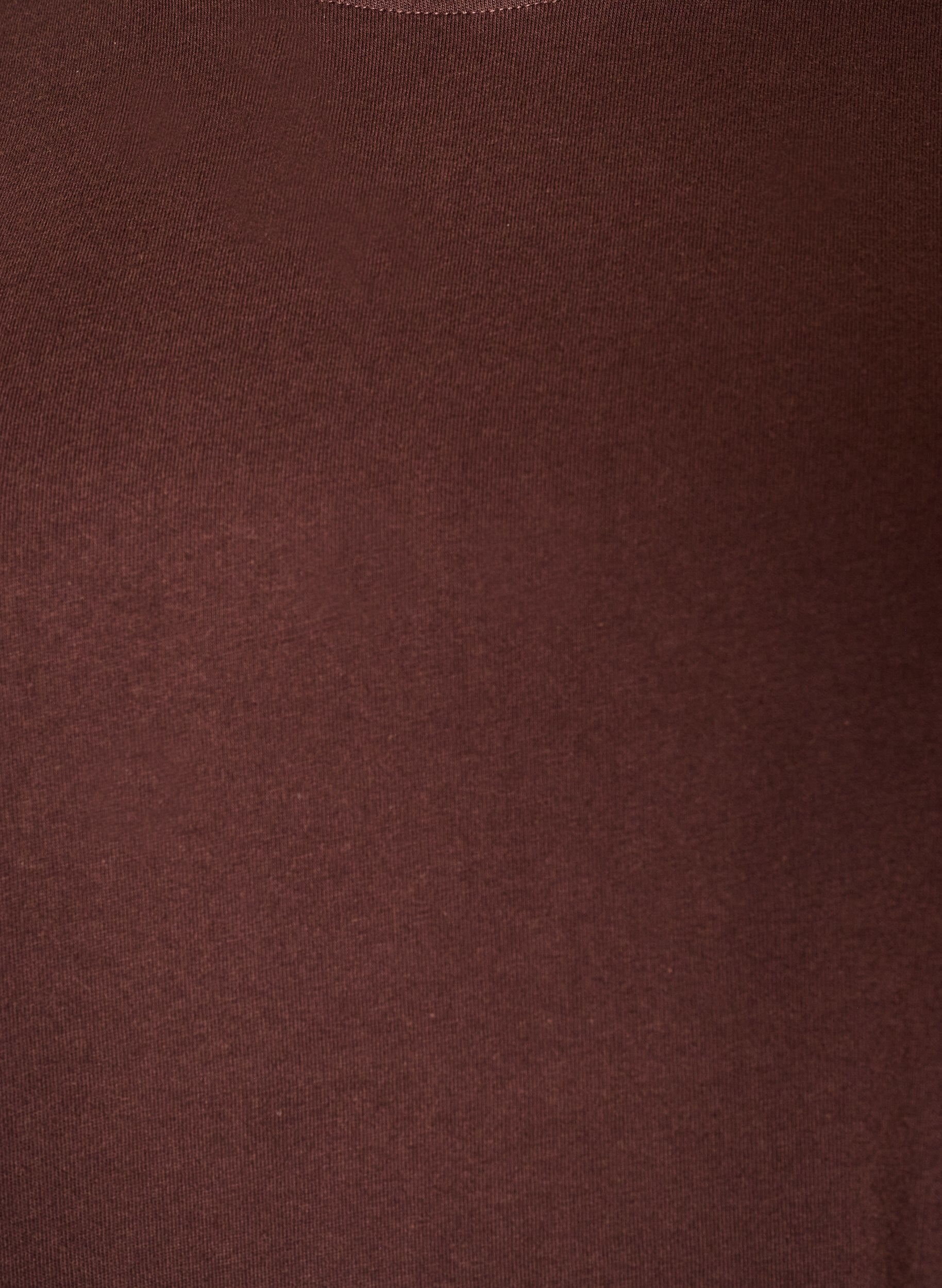 ZizziT-shirt Basic &agrave; manches longues, Marron, Packshot image number 2