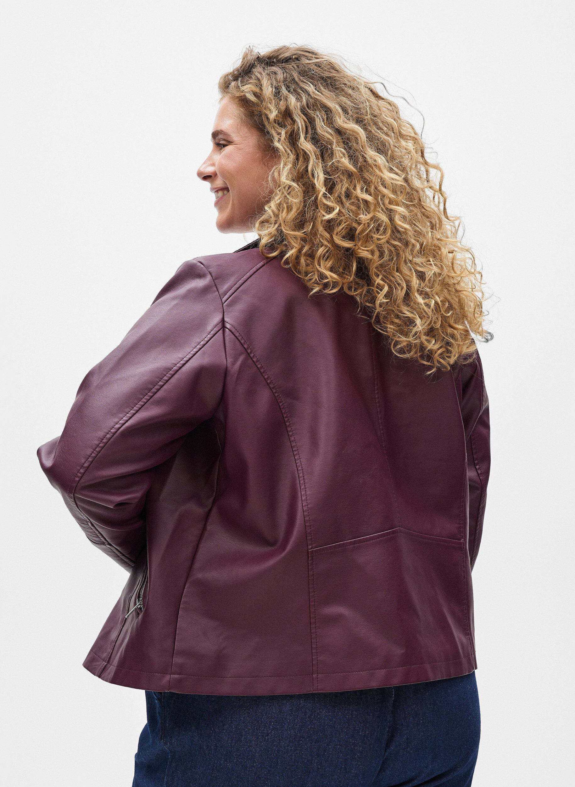 ZizziPerfecto en similicuir, Bordeaux fonc&eacute;, Model image number 2