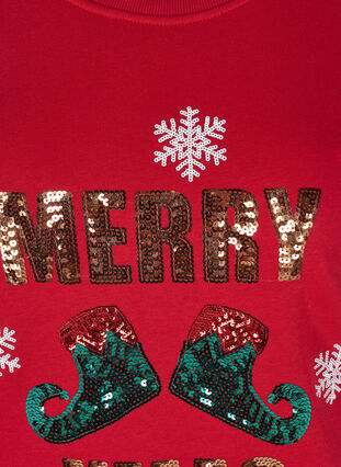 Kerst sweatshirt, Red Merry Xmas , Packshot image number 2