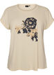 T-shirt avec imprim&eacute; d&eacute;coratif sur le devant, Vanille, Packshot image number 0