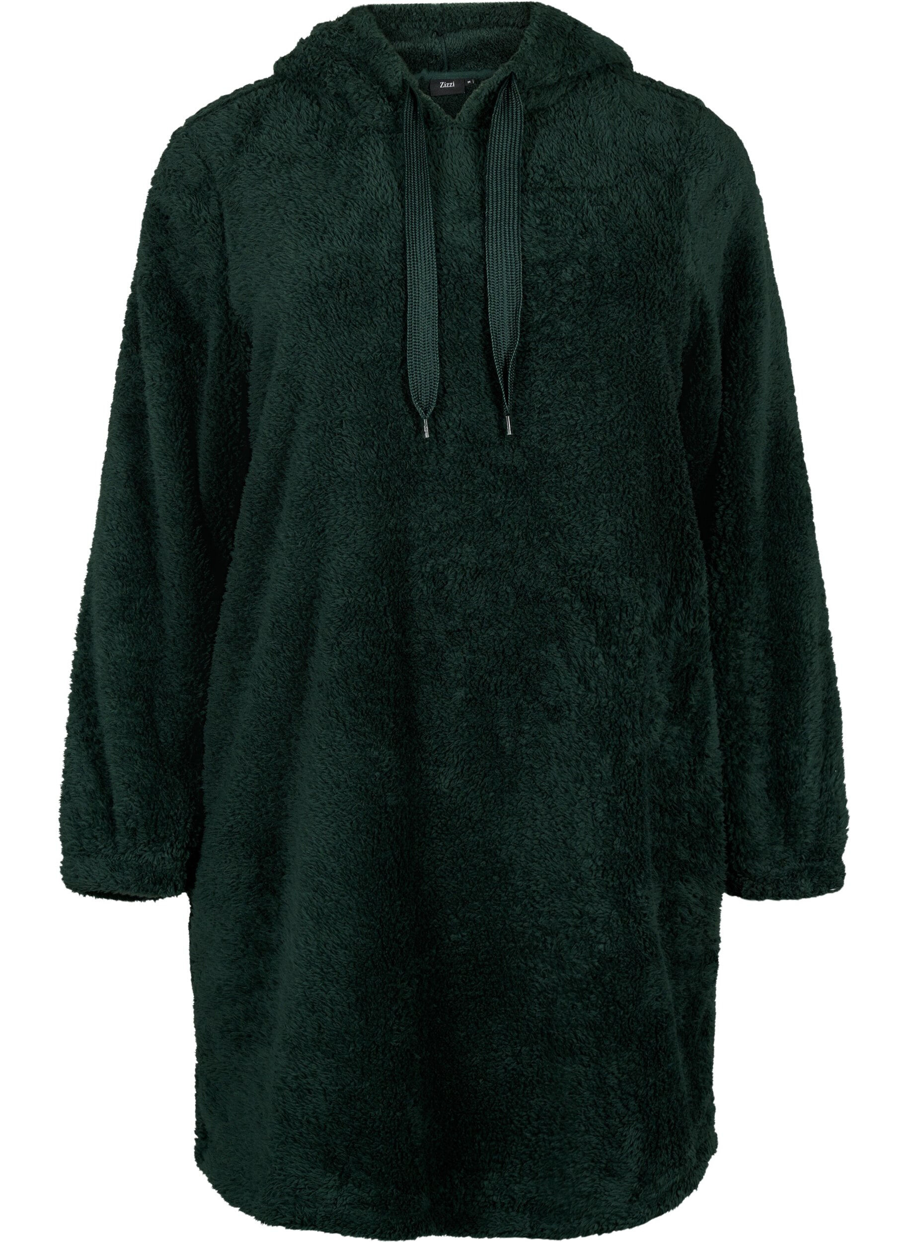 Zizzi Chemise de nuit douce avec capuche, Scarab, Packshot image number 0