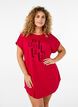 Nachthemd met korte mouwen en tekstprint, Rood, Model image number 0