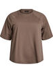 Blouse en jersey avec manches raglan 3/4, Marron, Packshot image number 0