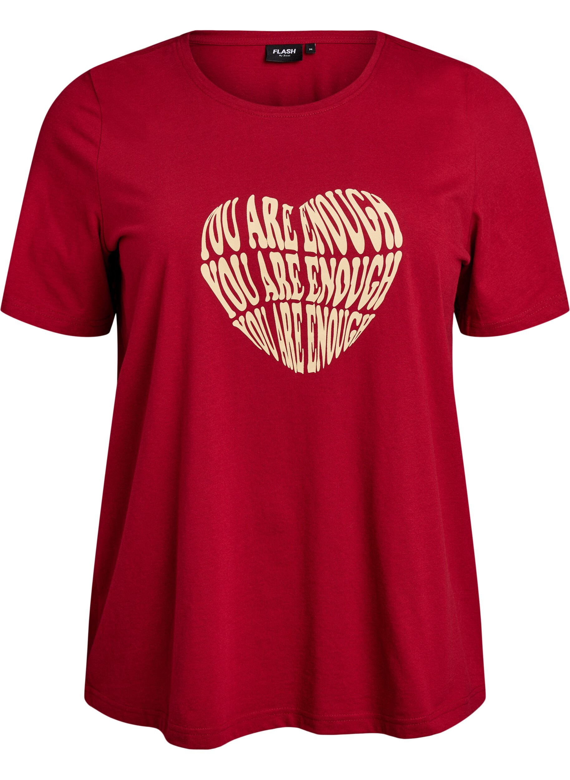 ZizziT-shirt met print, Rood, Packshot image number 0