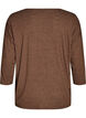 Blouse en jersey avec manches 3/4, Marron, Packshot image number 1