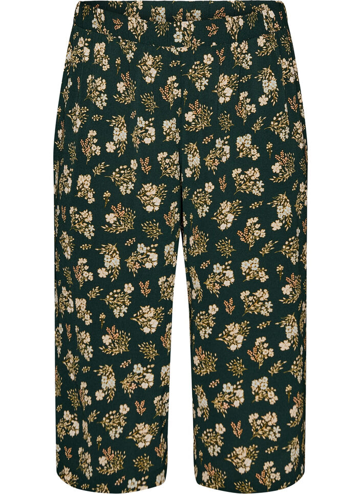 Pantalon ample avec imprim&eacute;, Noir, Packshot image number 0