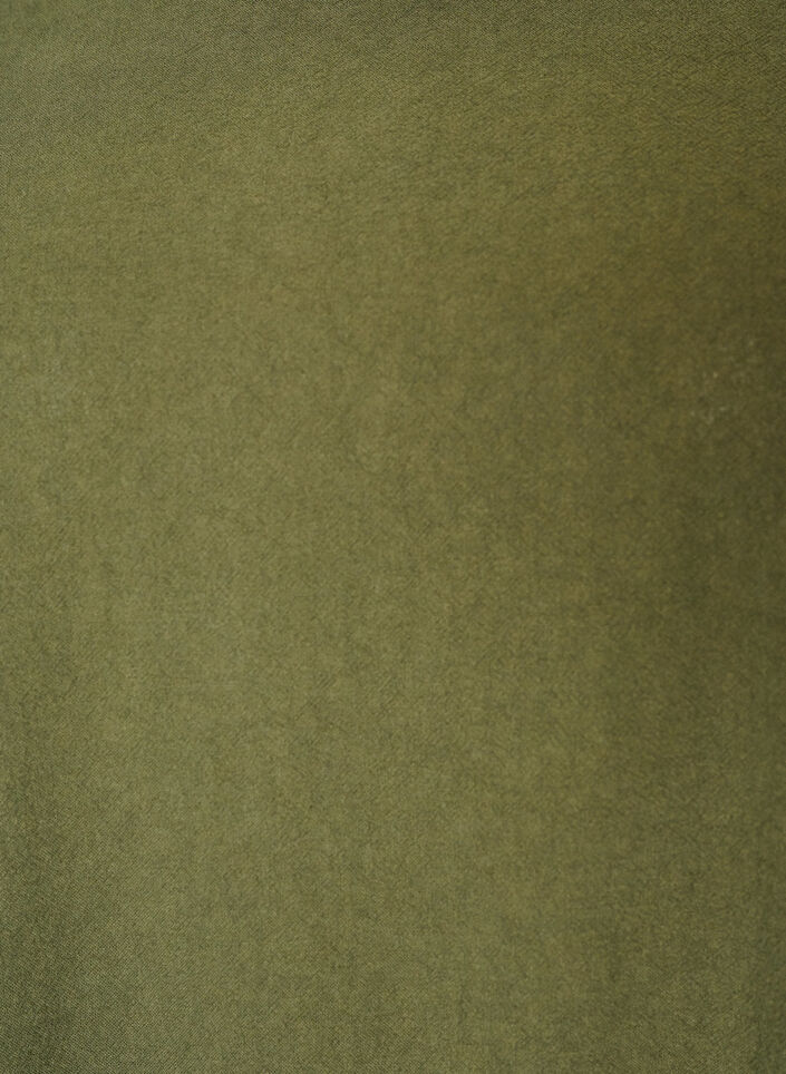 Robe en coton avec manches courtes et poches, Vert fonc&eacute;, Packshot image number 2
