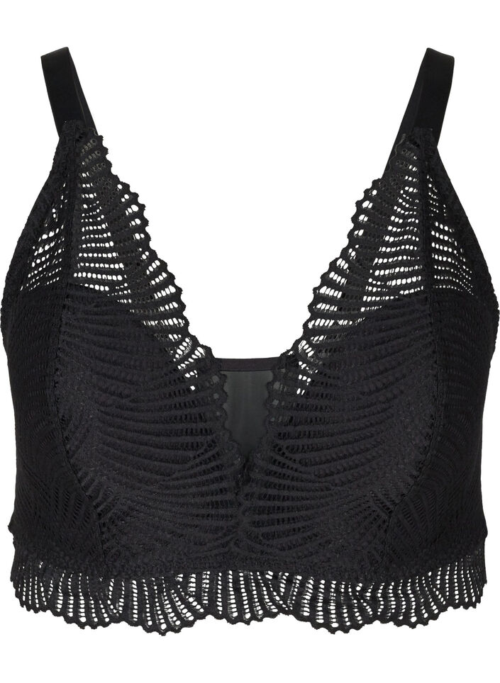 Soutien-gorge en dentelle &agrave; rembourrage doux, Black, Packshot image number 0