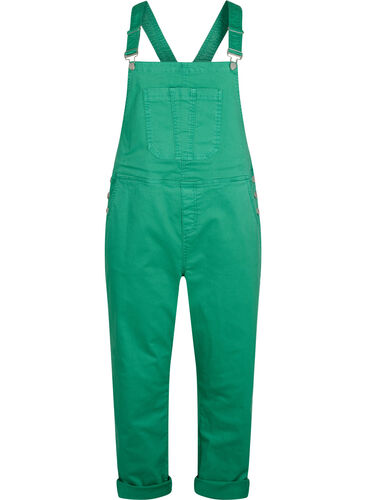 Gekleurde denim overalls, Holly Green, Packshot image number 0