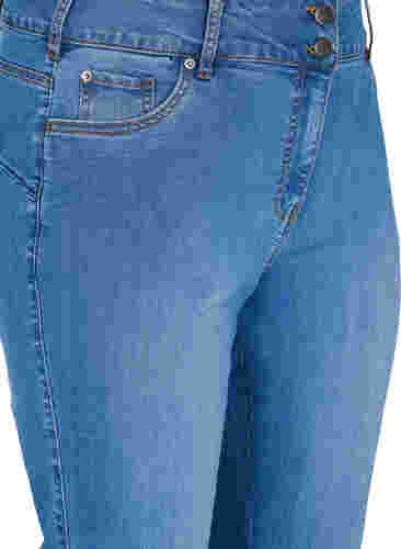 Jean Ellen taille haute avec coupe bootcut, Blue denim, Packshot image number 2