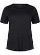 T-shirt en laine et viscose, Black, Packshot image number 0