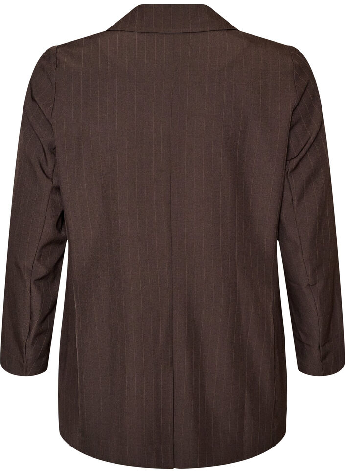 Blazer met zakken en splitten, Bruin, Packshot image number 1