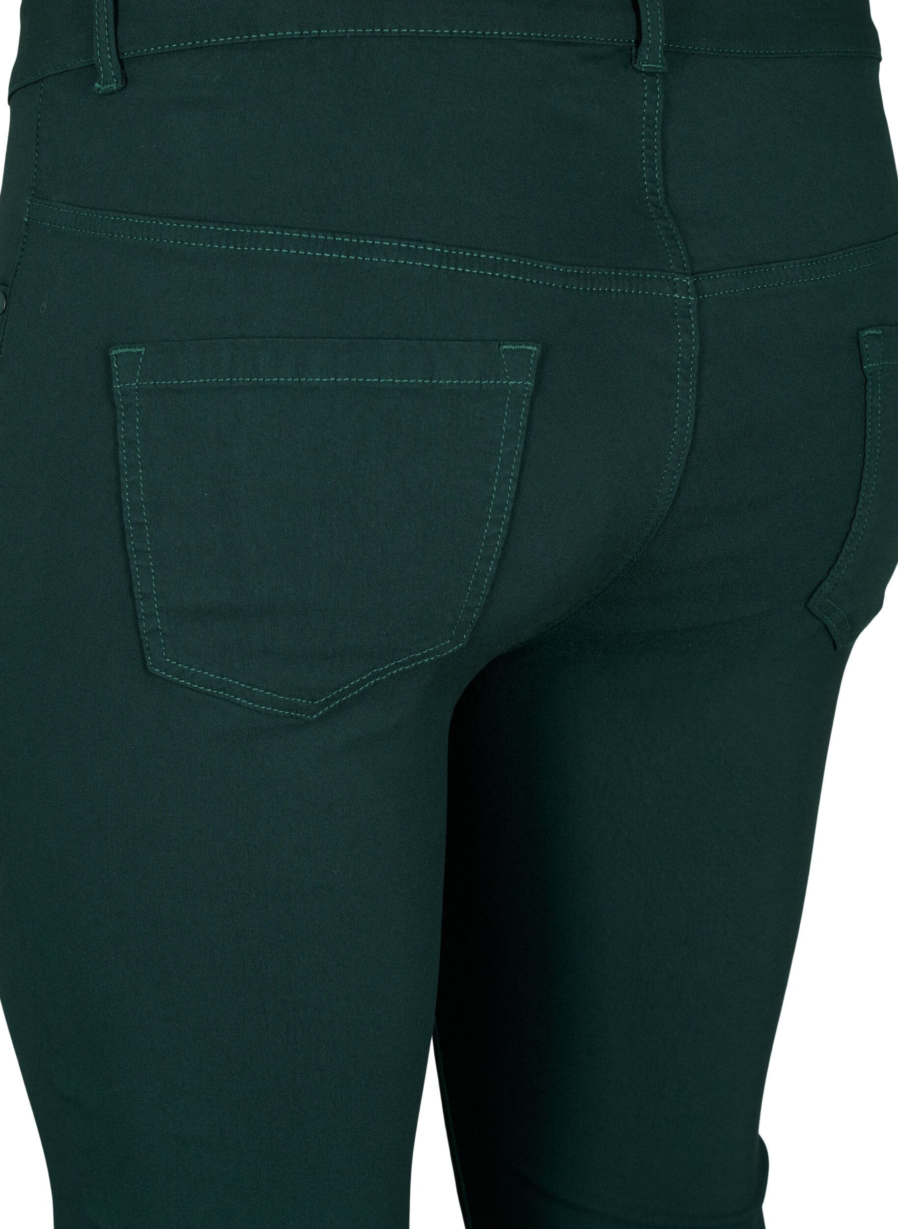 Zizzi Pantalon, Vert fonc&eacute;, Packshot image number 3