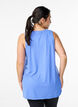 Workout top met V-hals, Blauw, Model image number 2