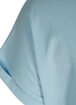 T-shirt en mélange coton, Dream Blue Mel., Packshot image number 3