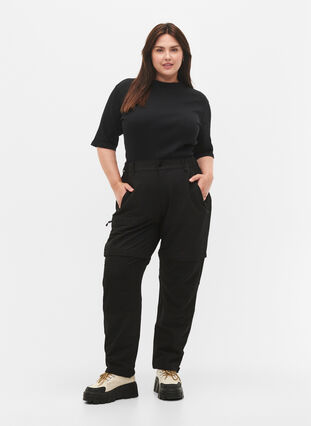 Pantalons de randonnée 2-en-1, Black, Model image number 0
