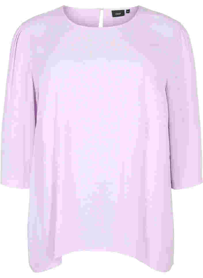 Viscose blouse met bloemenprint, Orchid Bloom, Packshot image number 0