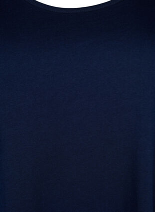 Robe sans manches en coton avec forme en A, Navy Blazer solid, Packshot image number 2