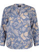 FLASH - Blouse met lange mouwen en print, Delft AOP, Packshot image number 0