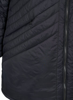 Gewatteerde lichte jas, Black, Packshot image number 3