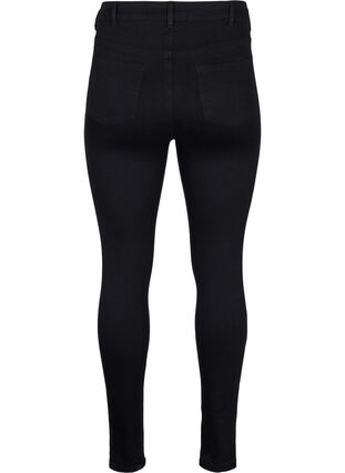 Super smalle jeans met hoge taille, Black, Packshot image number 1